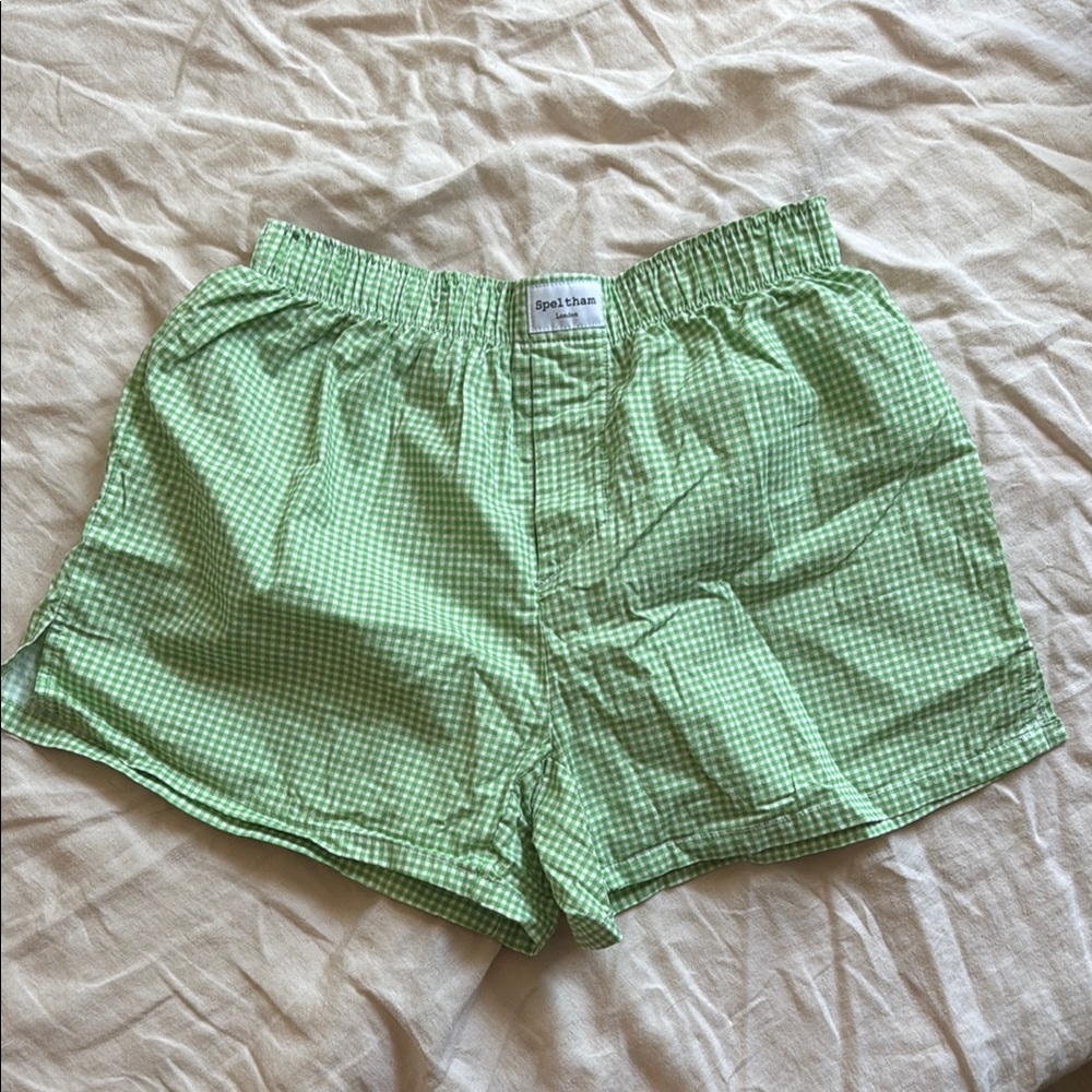 Green Checkered Boxers